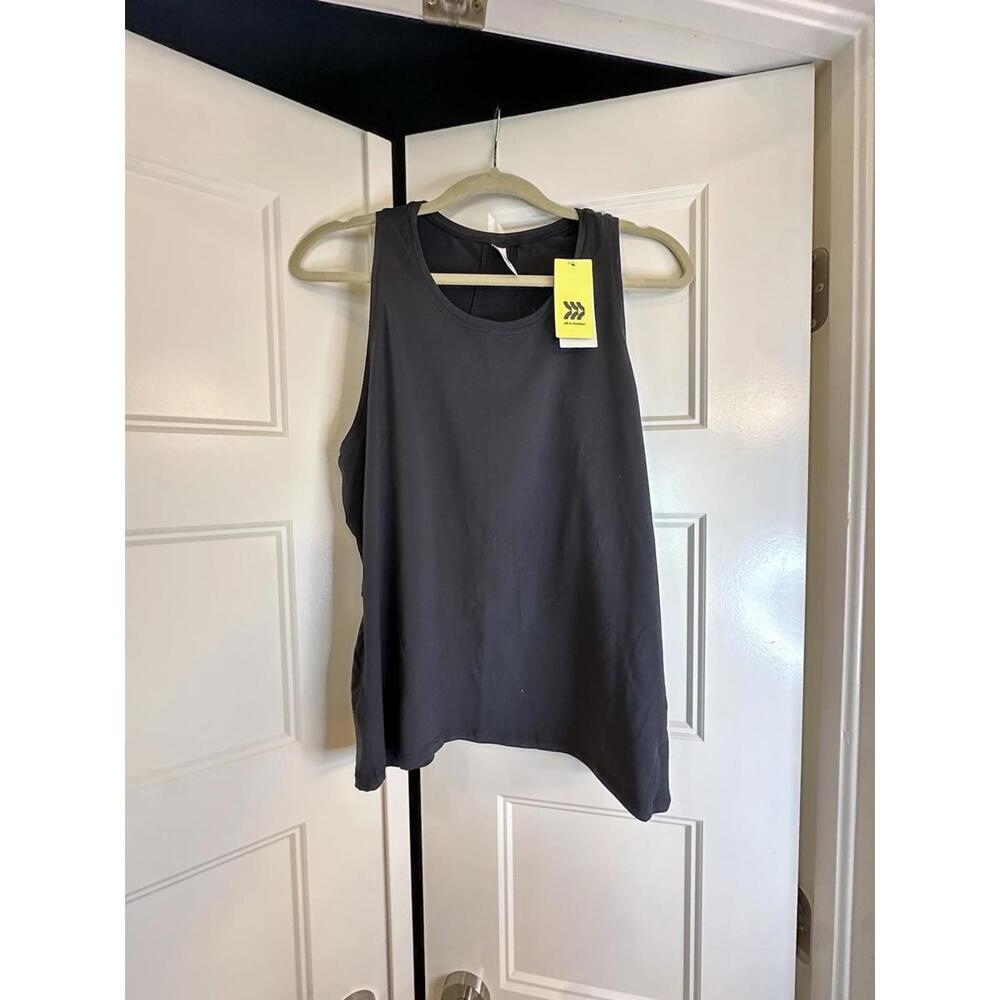 NWT All in Motion Women's Size XL Sprint Free Racerback Tank Top Black